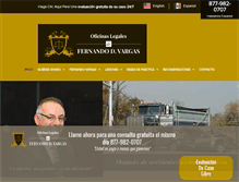 Tablet Screenshot of oficinalegaldeaccidentes.com